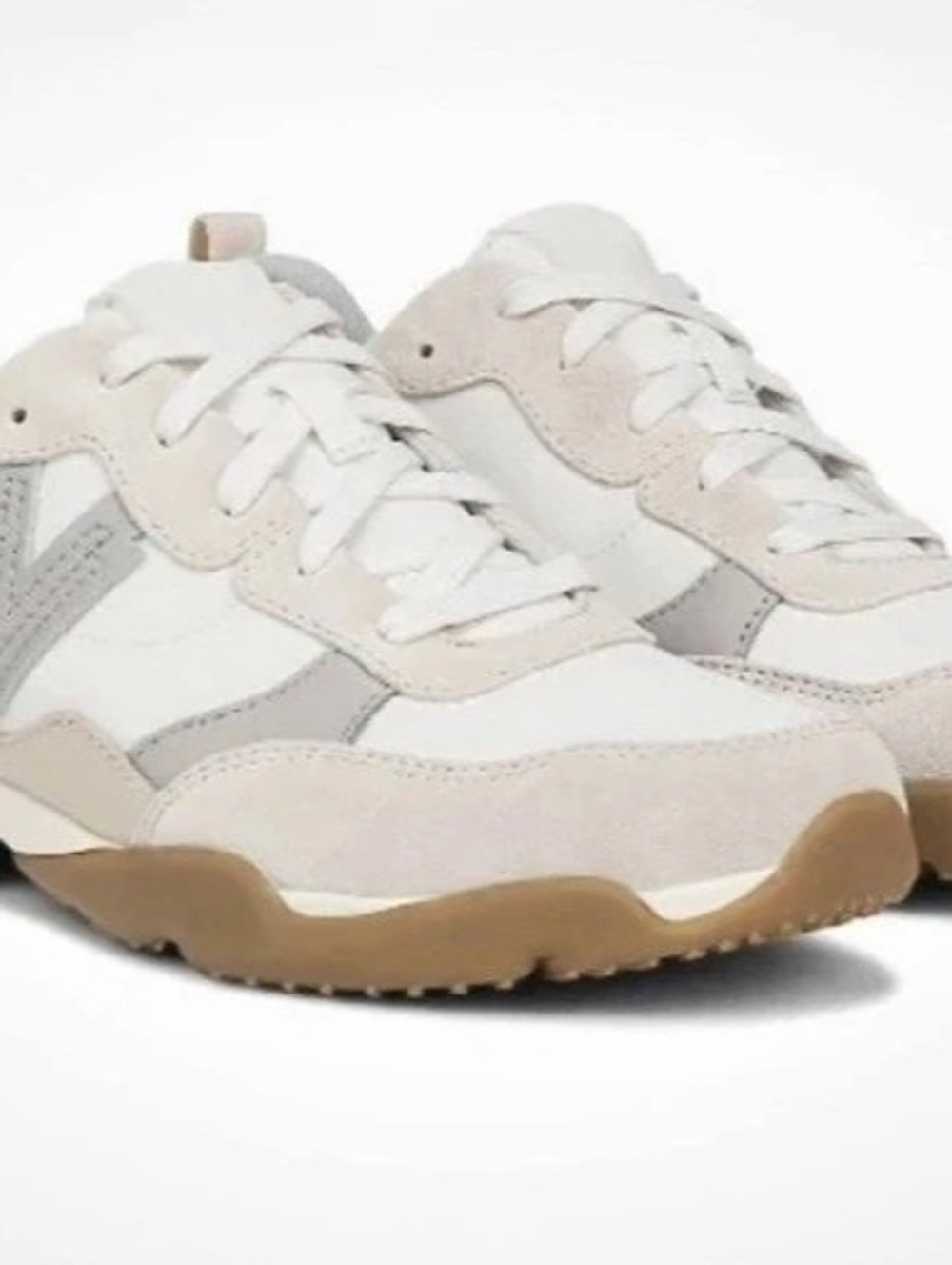 Vionic Monarch Sneaker White & Gray Sneakers